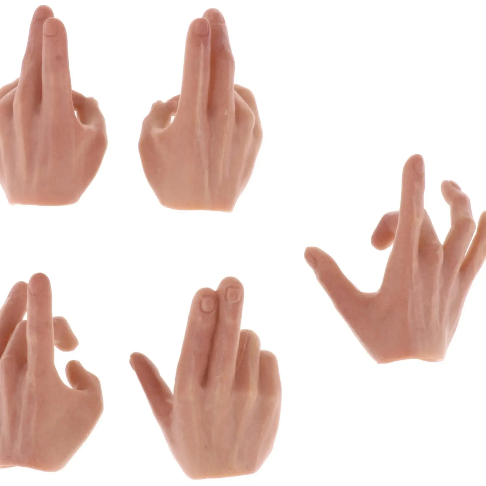 5pcs 1:6 Mans Finger Hands Model for PH JO 12inch Action Figures