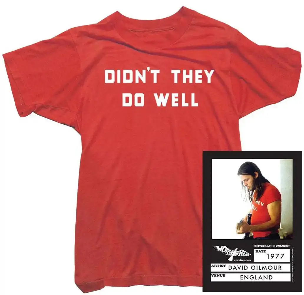 Camiseta Y2k Heavy Tees de David Gilmour, Camiseta Vintage de la Gira de Pink Floyd, Algodón Extra Grande de Alta Calidad, Ropa Casual Urbana Unisex