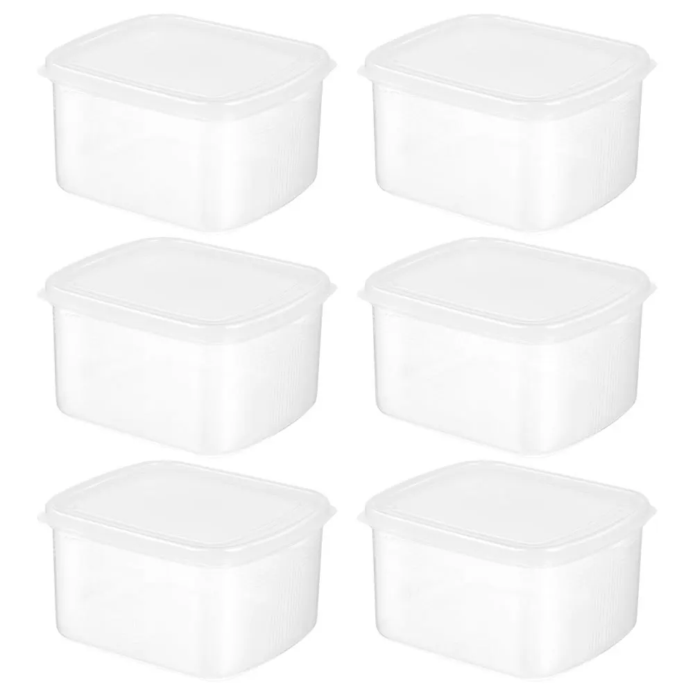 

6 Pcs Food Storage Container Containers for Fridge Refrigerator Organizer Dough
