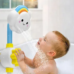 Baby Bath Toys New Cloud Rainbow Shower Bathroom Toys Clouds Model Baby Bath Toy Sprinkler Water Toy Cute Spray Shower Kids Gift