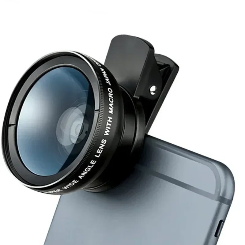 

Профессиональный HD-объектив для телефона 2 в 1, макрообъектив 12,5X и широкоугольный объектив камеры 0,45X для всех телефонов