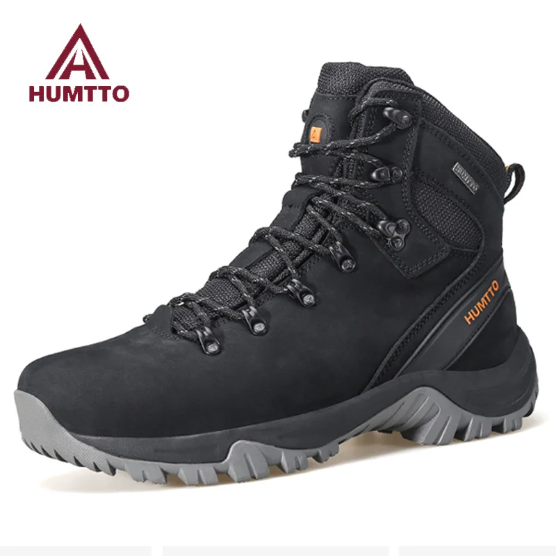 HUMTTO Outdoor Hiking boots Men waterproof hunting Boots Tactical Desert Combat Ankle Boots Male trekking Walking Sneakers walk