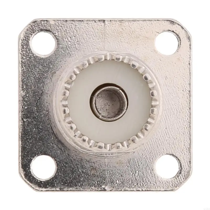 Q5WA Адаптер для крепления на панели UHF Женский SO239 Крепление на шасси с 4 отверстиями Фланцевая чашка для припоя Чашка для припоя RF Коаксиальный разъем SO-239 Переборка