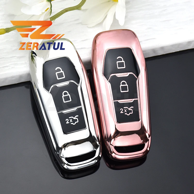Akcesoria samochodowe Fob do Ford Mondeo 3 4 5 MK3 MK4 MK5 Focus 3 4 Ranger S C Max Explorer Fiesta TPU obudowa kluczyka do samochodu pokrowiec