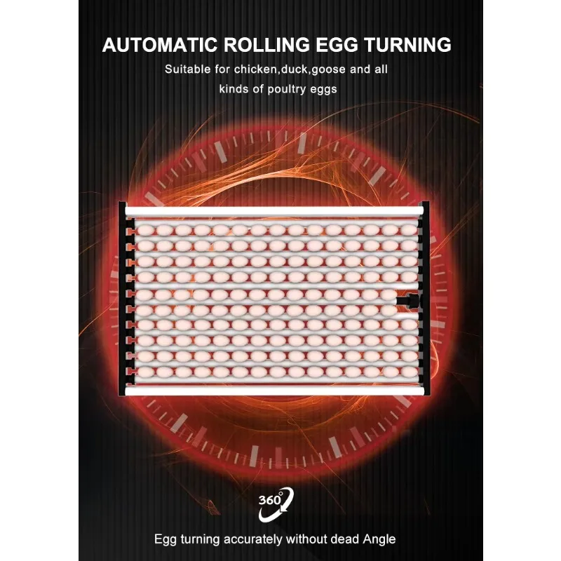 2000-Eier Vollautomatischer Rollentyp Intelligente Eierinkubator-Controller-Maschine Brüterei