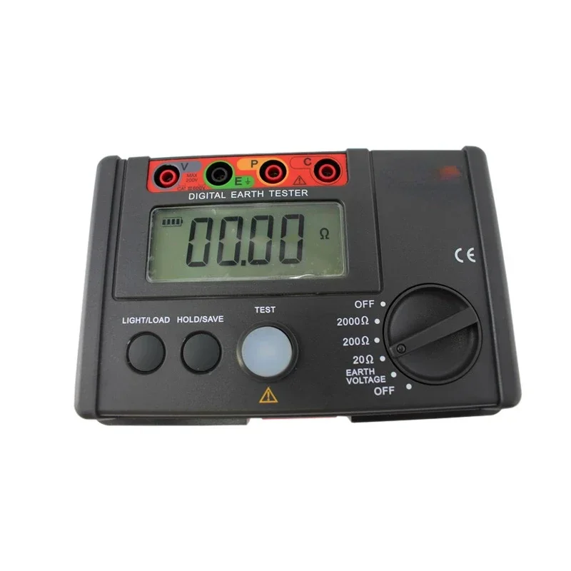 UT521 Grounding Resistance Tester Digital Only Low Voltage Display Data Storage Over Range Display LCD Backlight