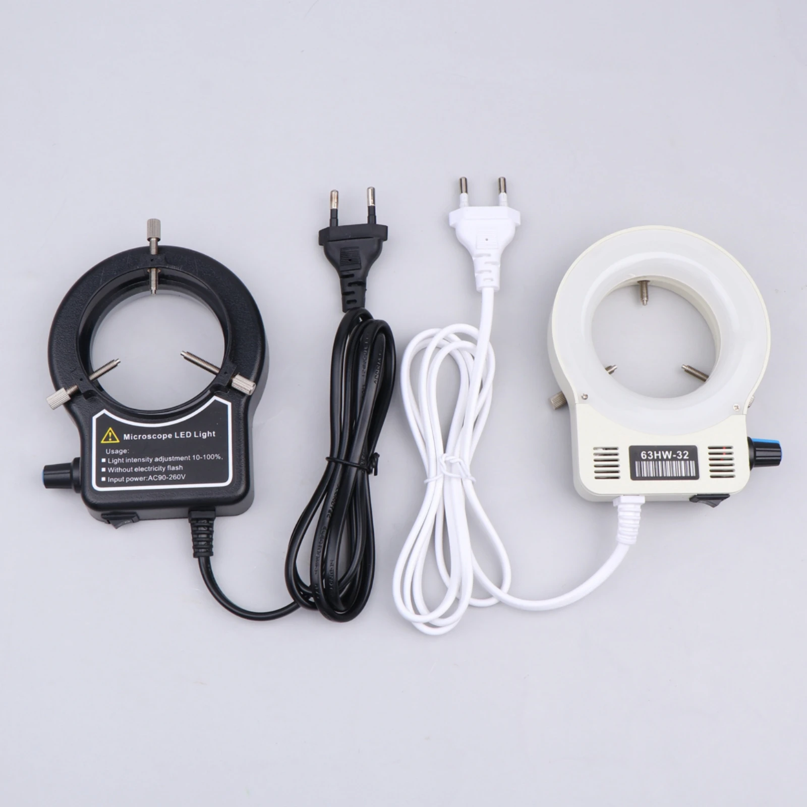 Microscope LED Circular Light Frosted Light Spreader Microscope Circular Light Laboratory Equipment Adjustment Knob Metal Screws