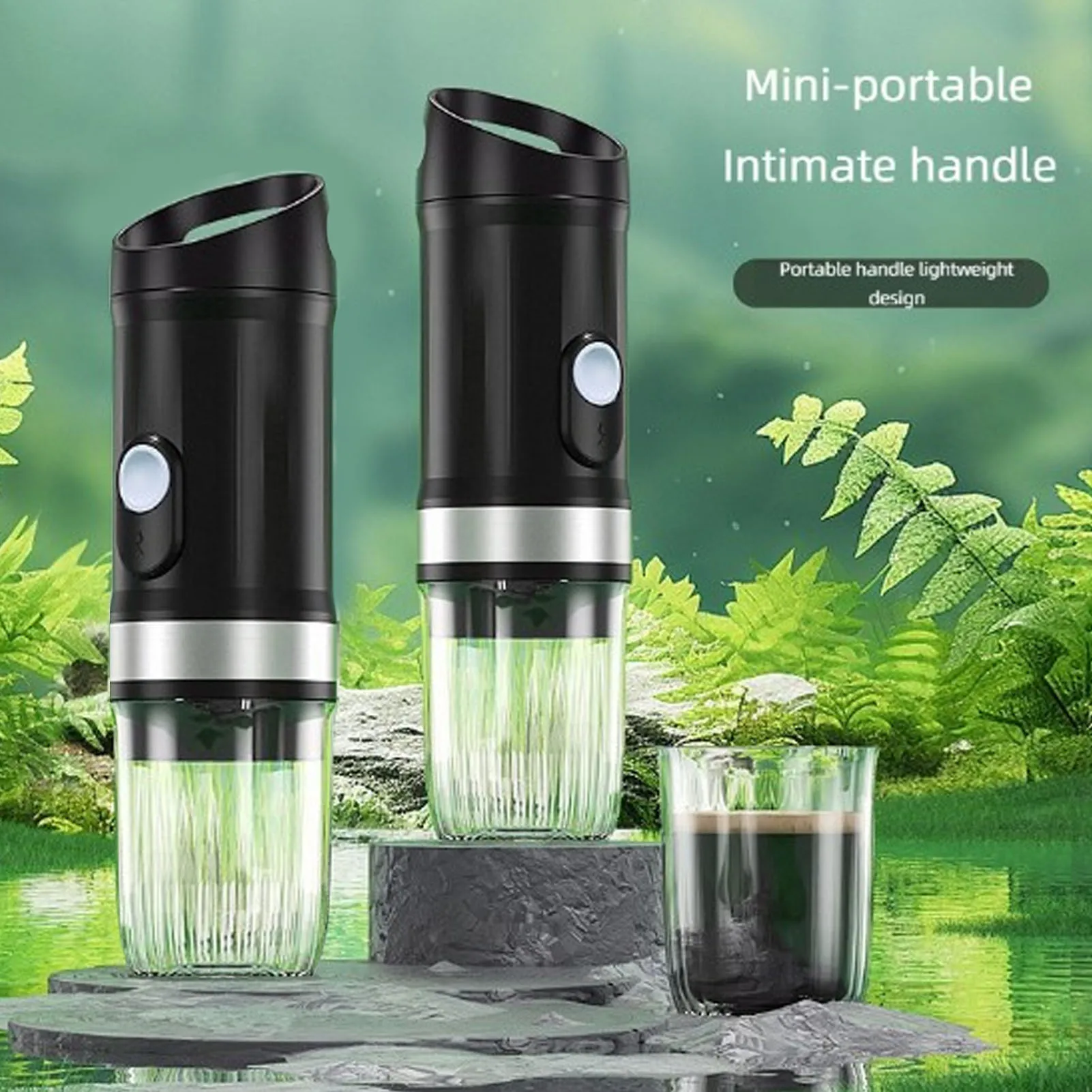 

Portable Capsule Coffee Maker, Mini Coffee Maker 20Bar Self Heating Cordless Single Serve Coffee Maker Portable Capsule Coffee M