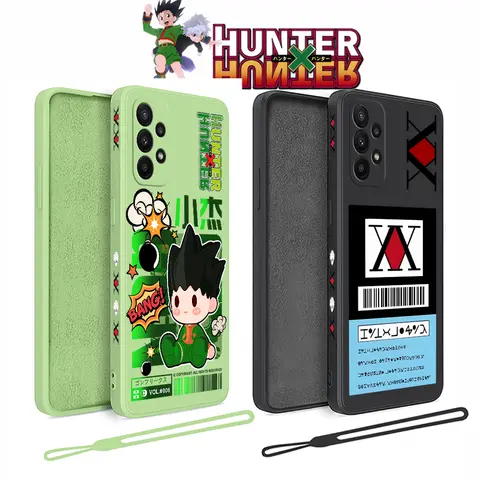 Anime Hunter x Hunters 휴대폰 케이스, 핸드 스트랩 포함 액체 실리콘 커버, Oneplus Nord 3 2 9R 9 8T 8 7 7T Pro 6 5G