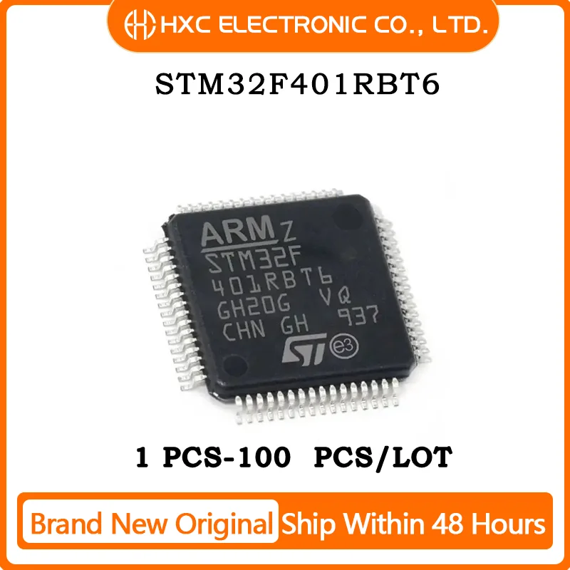 Brand New Original Chip STM32F401RBT6 IC MCU 32BIT 128KB FLASH 64LQFP STM32F401RBT6