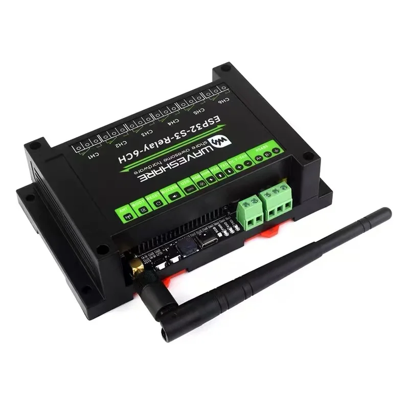 Płytka rozwojowa ESP32-S3, przemysłowa płytka sterująca, 6-kanałowy moduł przekaźnikowy WIFI, płytka główna szynowa RS485 klasy przemysłowej