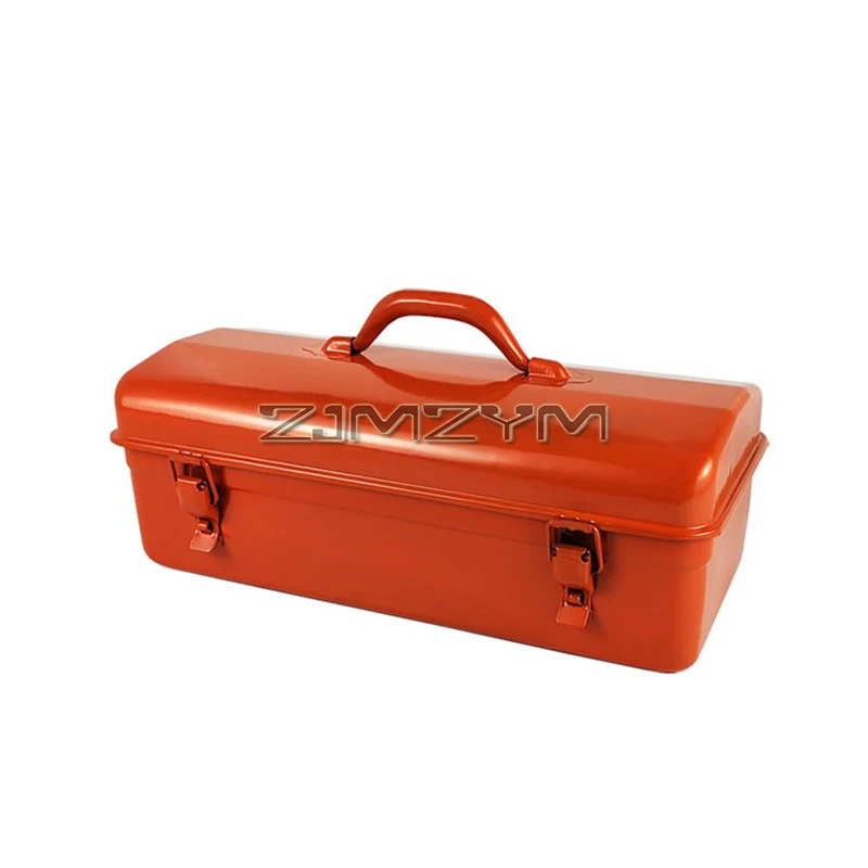 Metal Tool Box 430x200x160mm Tool Storage Case Organizer Metal Tool Chest with Latch, Portable Tool Storage Box Tool Case Box