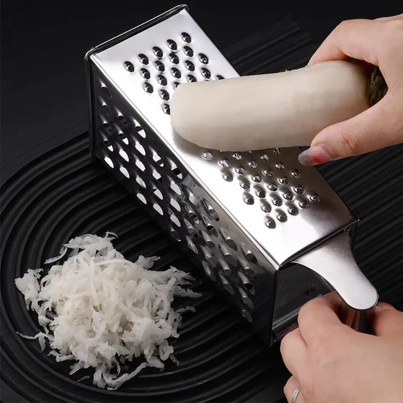 Four-side Box Grater Vegetable Slicer Tower-shaped Potato Cheese Grater Multi-purpose Vegetable Cutter Kitchen Accessories