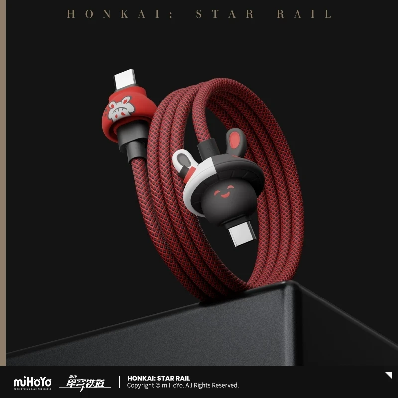 miHoYo Official Honkai: Star Rail Sparkle 100W Braided Charging Data Cable Fast Charge USB Cable Game Anime Peripheral Gift
