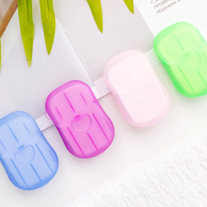 250 /50 Pcs Outdoor Travel Soap Paper Portable Mini Paper Soap Washing Hand Bath Clean Scented Slice Sheets Disposable Boxe Soap