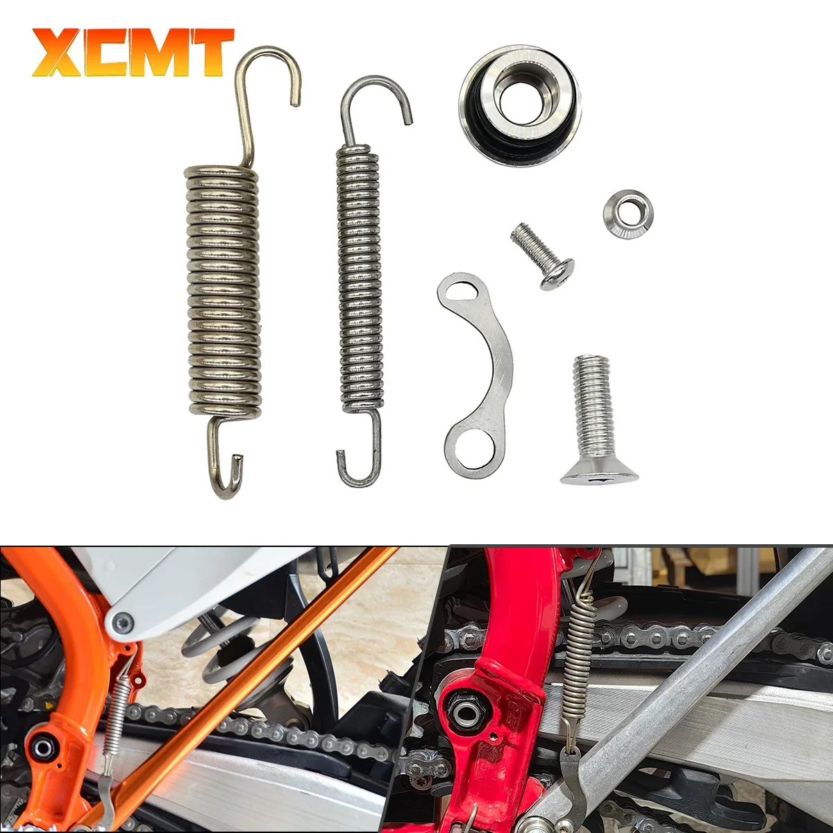 

Kickstand Side Stand Springs Kit For KTM EXC EXCF SX SXF XC XCF XCW XCFW Six Days Tpi 125 150 200 250 300 350 450 500 2008-2022