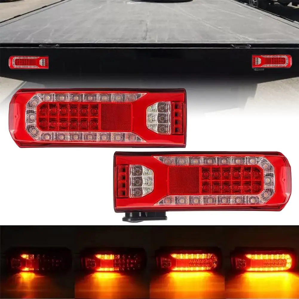 

NEW ACTROS LED Tail Lamp 24V Car Trailer Trucks Tail Lights Car LED Rear Tail Light Running Turn Signal for Benz Truck 1pcs W0S6