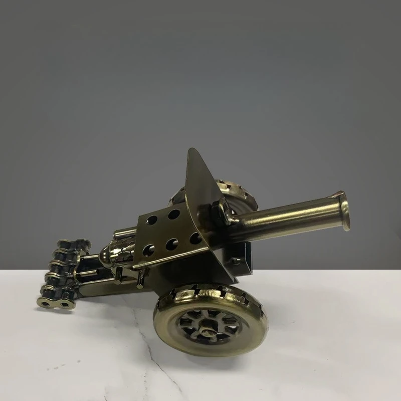 Iron Art Cannons Motorcycles Decoration Retro Cars Metal Models Creative Household Wine Cabinets Bookshelves Desktop Decorations