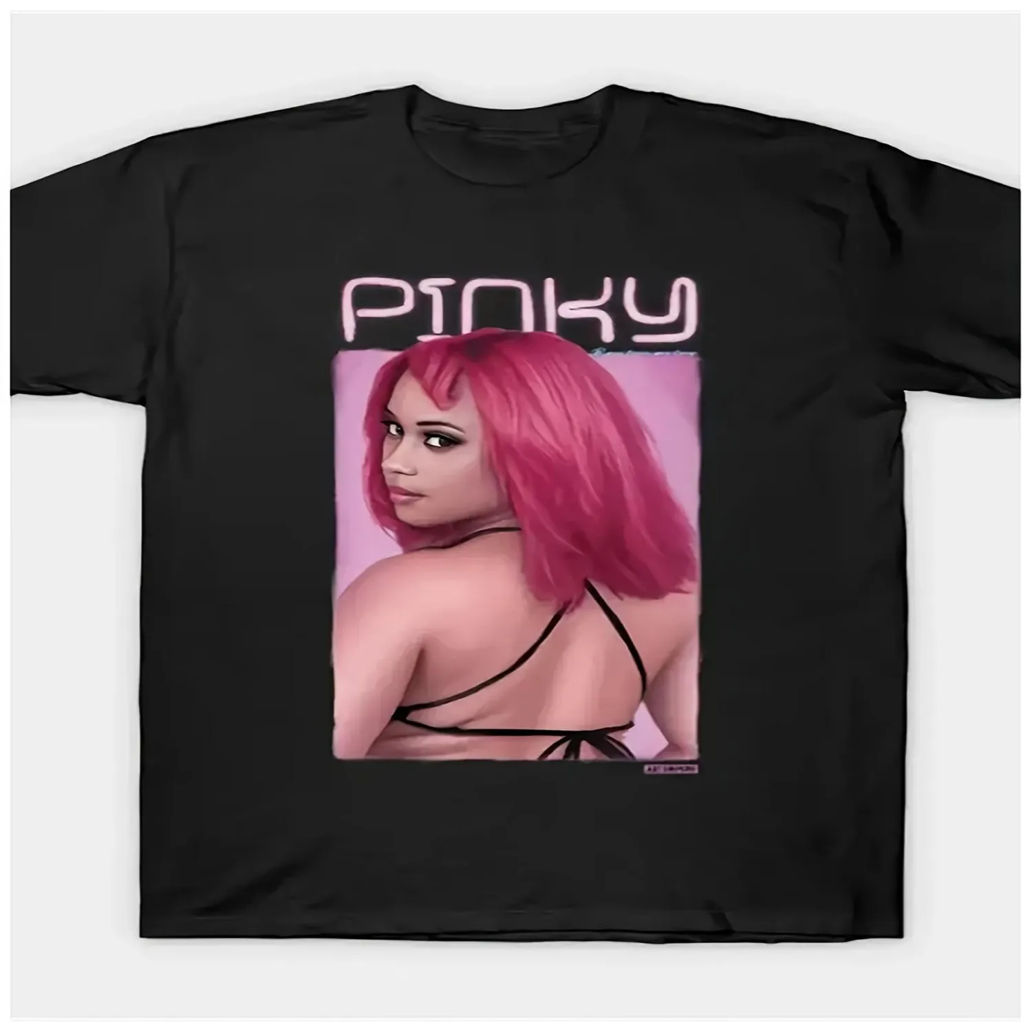 Men'S Women'S Vintage Graphic T-Shirt - Soft Breathable Cotton Crew Neck Tee - Black with Pinky Text - Regular Fit Casual Everyday Shirt - Machine Washable Apparel Gift for Men Women, Vintage T Funny Shirt, Cute Tee,