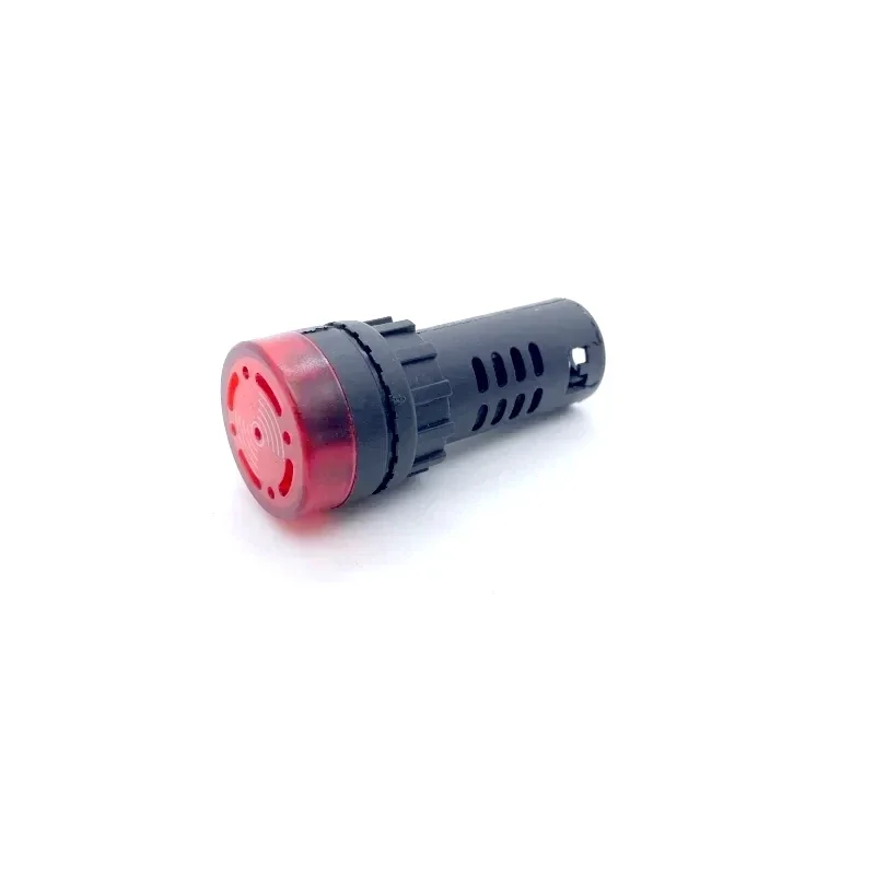 1/5/10 Pcs 22mm AD16-22SM 12V 24V 110V 220V 380V Flash Signal Light Red LED Active Buzzer Beep Alarm Indicator Lamp