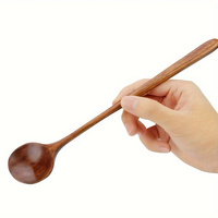 Wooden Spoon Tableware Kitchen Cooking Utensil Tools Soup Teaspoon Catering Cooking Utensil Tool Soup Teaspoon Soup Spoon