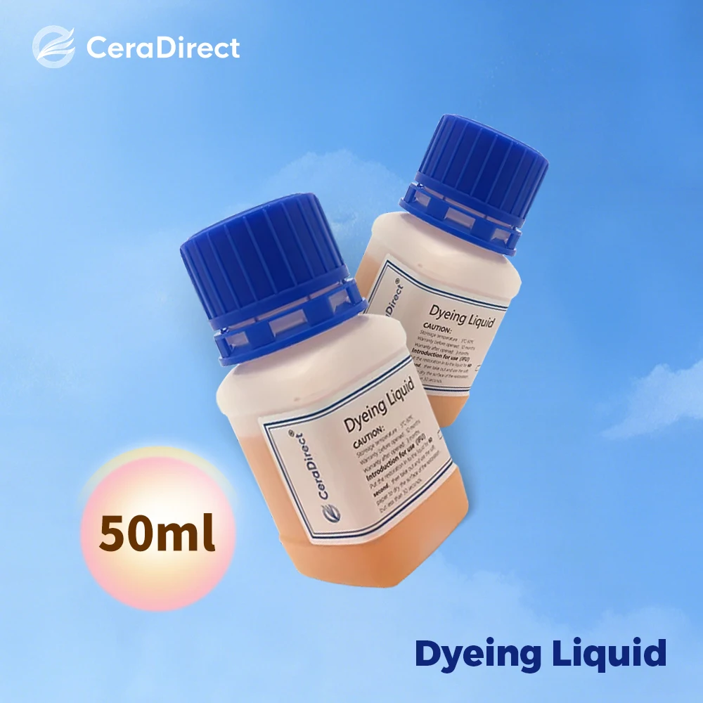 

Dyeing Liquid for Dental Lab HT White Zirconia 50ml Special Sales Promotion for Professional Teeth Whitening Solution