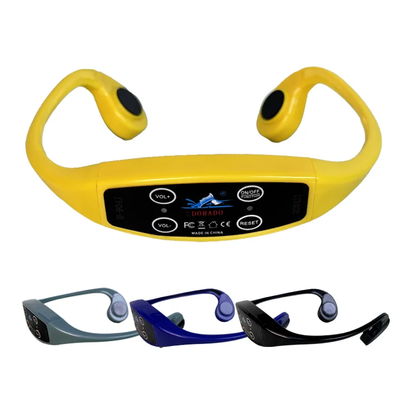 H904 IPX8 Waterproof Underwater Real Time Coaching Receiver Bone Conduction Swimming Headphone For Sports Training For Swim Team