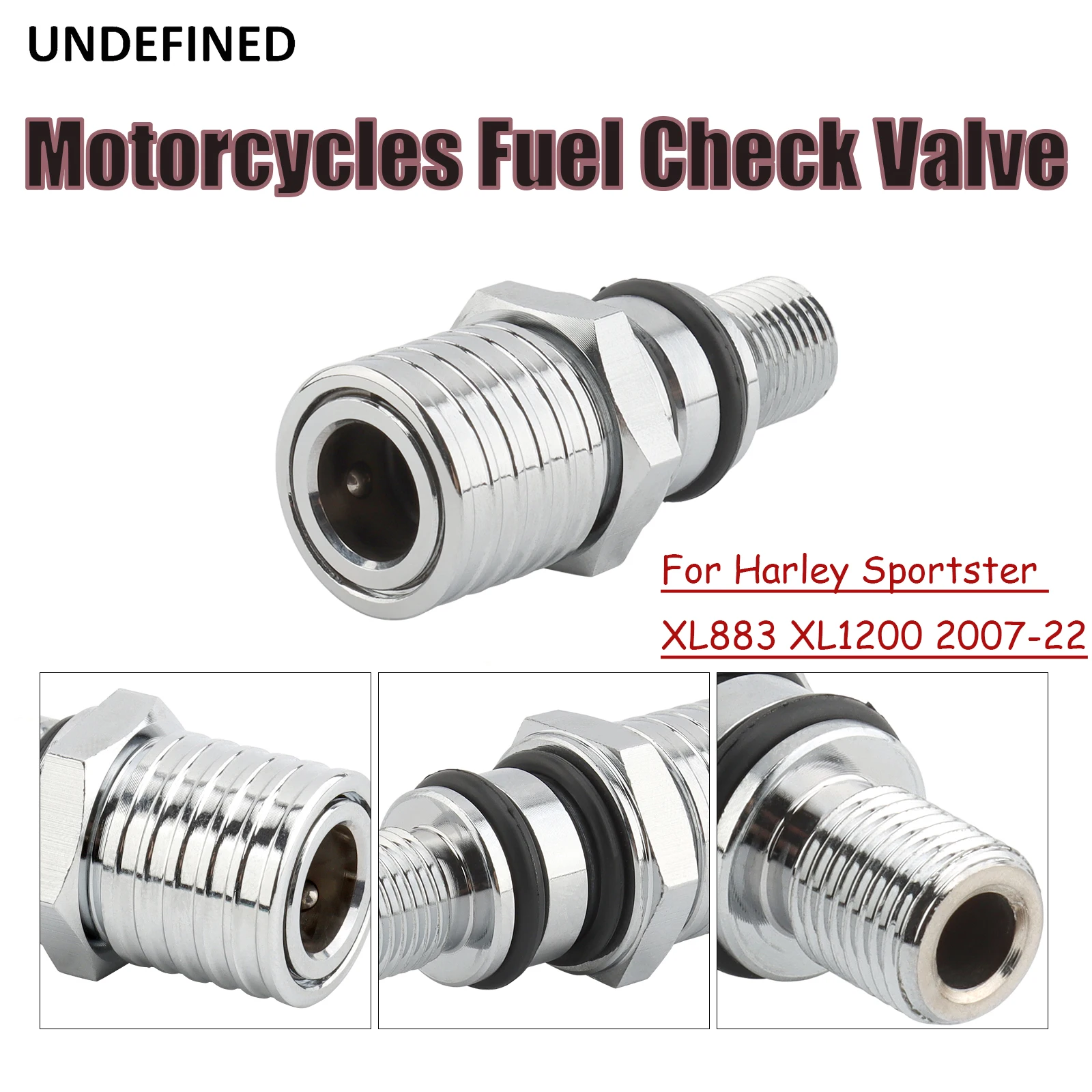 Silver Motorcycles Fuel Check Valve Replace OEM Part Number 75309-07A For Harley Sportster XL883 XL1200 XL 800 1200  2007-2022