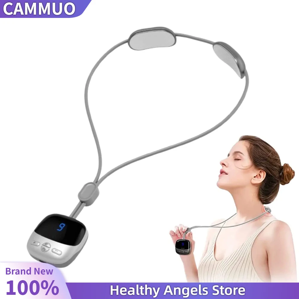 

Electric Neck Massager EMS Micro-Current Cervical Spine Massager Portable Muscle Stimulator Mini Portable Hot Compress Neck