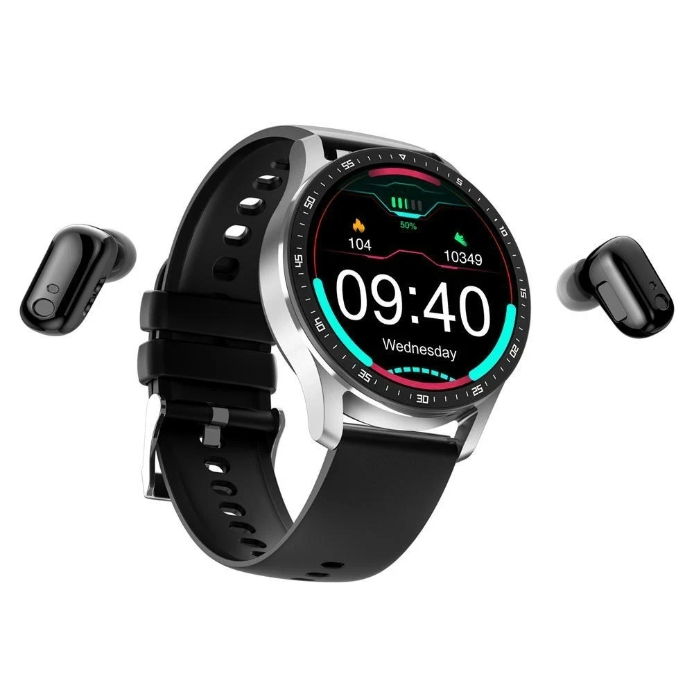 X7 2 In 1 Slim Horloge Met Oordopjes Smartwatch Tws Bluetooth Oortelefoon Hartslag Bloeddrukmeter Sport Horloge Fitness Horloge