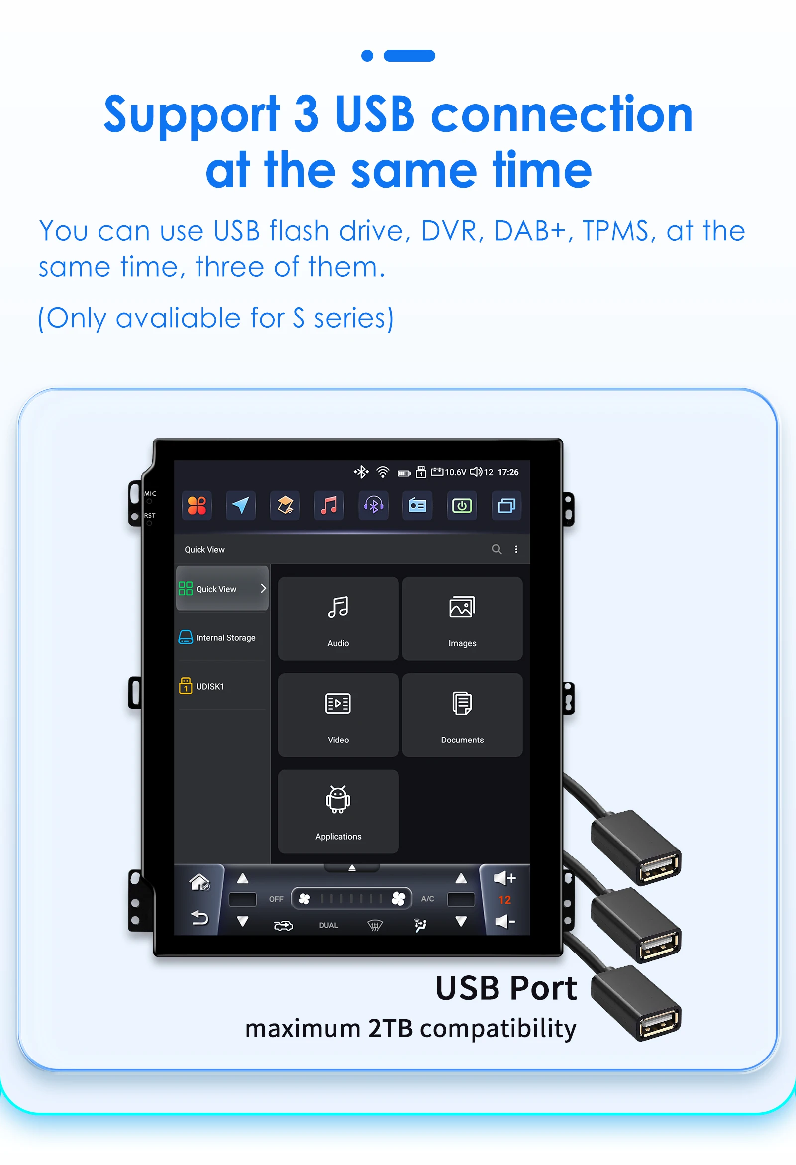 Hizpo 9,7" CarPlay Android Auto Autoradio für Toyota Verso 2004 - 2009 GPS Smart Multimedia Player Stereo 360 Kamera 4G WIFI RDS – Detail 26