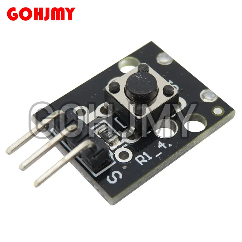 10pcs/lot KY-004 3pin Button Key Switch Sensor Module for Diy Starter Kit 6*6*5mm 6x6x5mm KY004