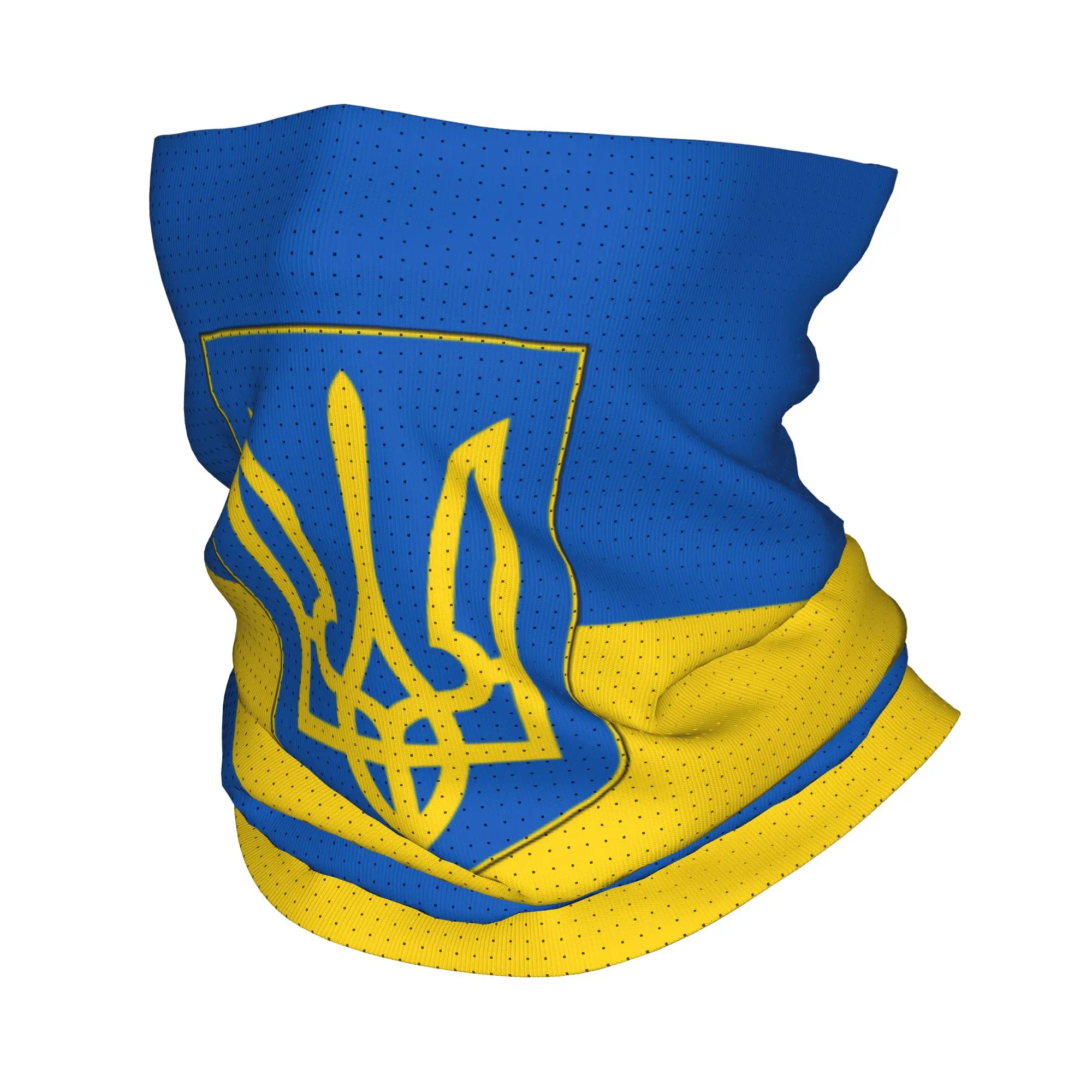 Custom Flag of Ukraine Winter Headband Neck Warmer Men Women Ski Camping Tube Scarf Patriotic Face Bandana Gaiter