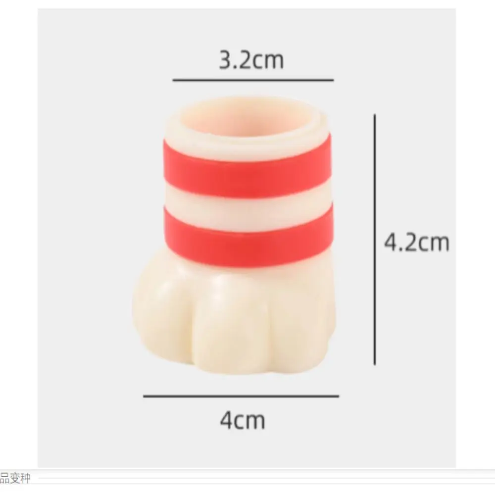 귀여운 고양이 발 의자 다리 캡, 조용한 마찰 방지 보호대 패드, 좋은 확장성, 미끄럼 방지 가구 레벨링 피트, 4 개