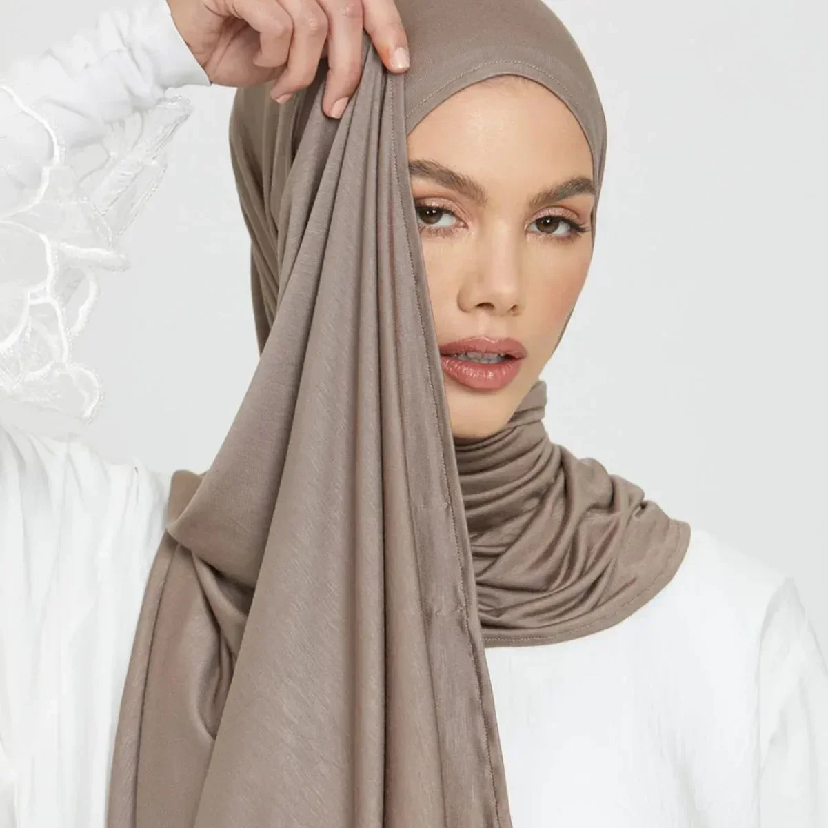 Modal cotton solid color headscarf, Arab women headscarf, cross-border scarf yarn