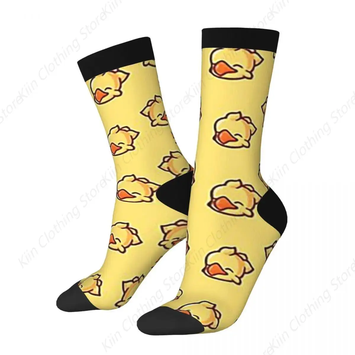 I Want To Ride My Chocobo All Day Socks Harajuku High Quality Stockings All Season Long Socks Accessories for Man's Woman Gifts