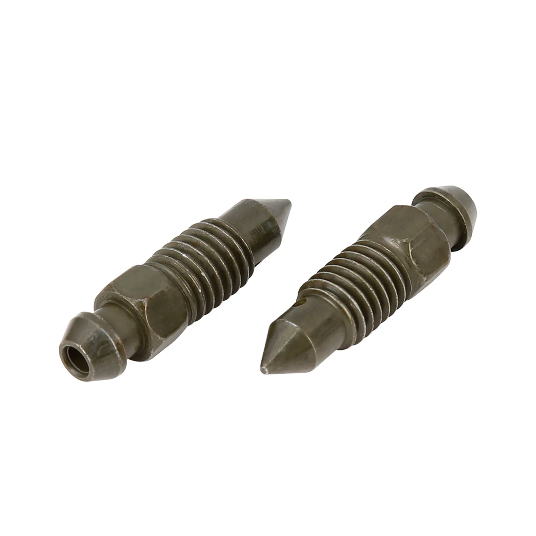 X Autohaux 2 pz M8x1.25mm vite di spurgo bullone Banjo con tappo per cilindro maestro del freno moto tono argento verde scuro