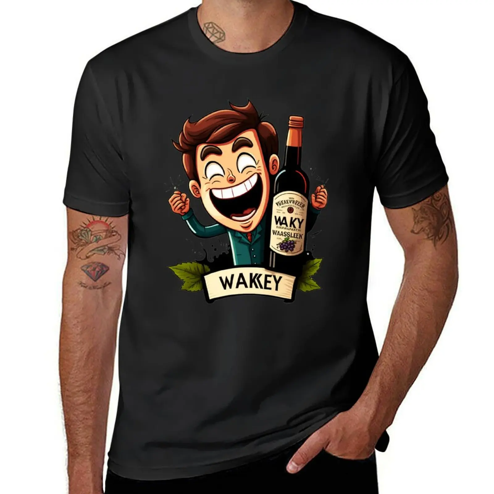 

wakey wines maniac T-Shirt essential t shirt oversize t-shirts man anime shirt mens tall t shirts