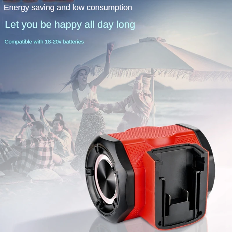 Cordless Wireless Speaker,Blue Tooth Speaker For Milwaukee 18-20V Battery Power Tool (Battery Not Included) Easy To Use