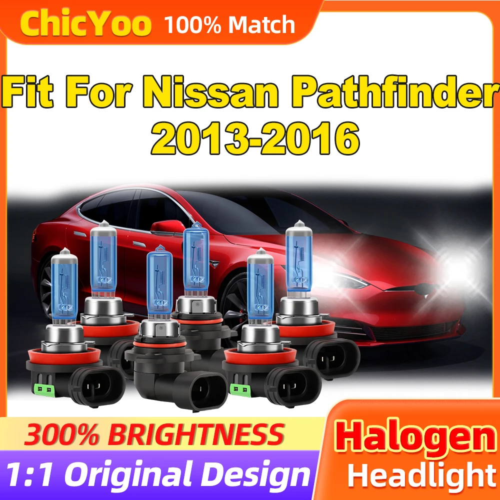 

Fit For Nissan Pathfinder 2013 2014 2015 2016 36000LM Super Bright Halogen Lights 300W Xenon Headlight Bulbs 12V 6500K Car Lamps