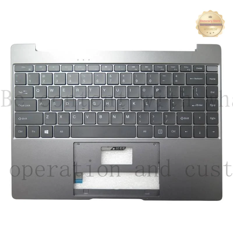 YD Laptop Palmrest For Chuwi For CoreBook X CWI529 i5-8259U i5-1235U MB30019002 XK-HS320 Gray With Backlit English US Keyboard U