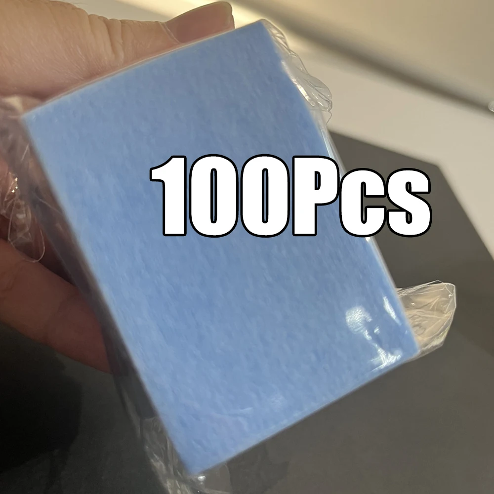 100 pièces/ensemble professionnel non pelucheux ongles tampons de coton blanc/rose/vert lingettes dissolvant d'ongles doux UV Gel vernis élimination papier lingettes