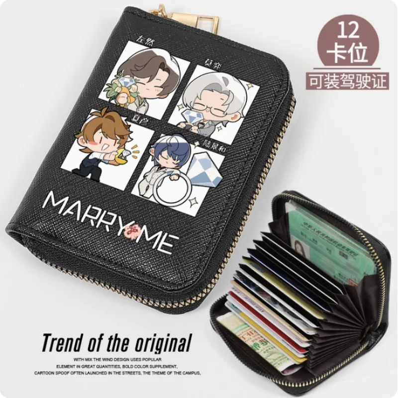 Anime Tears of Themis Luke Artem Vilhelm Zipper Fashion Wallets PU Purse Card Holder Money Bag Cosplay Gift B234