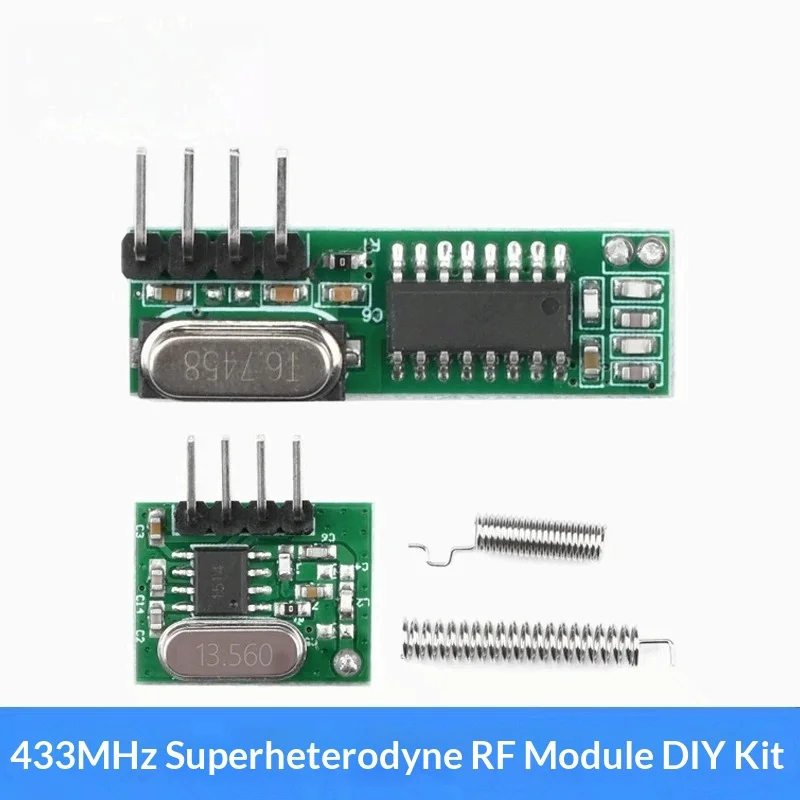 433Mhz RF Receiver DIY Kit Superheterodyne RF Module RX470 Receiver Module Transmitter Module
