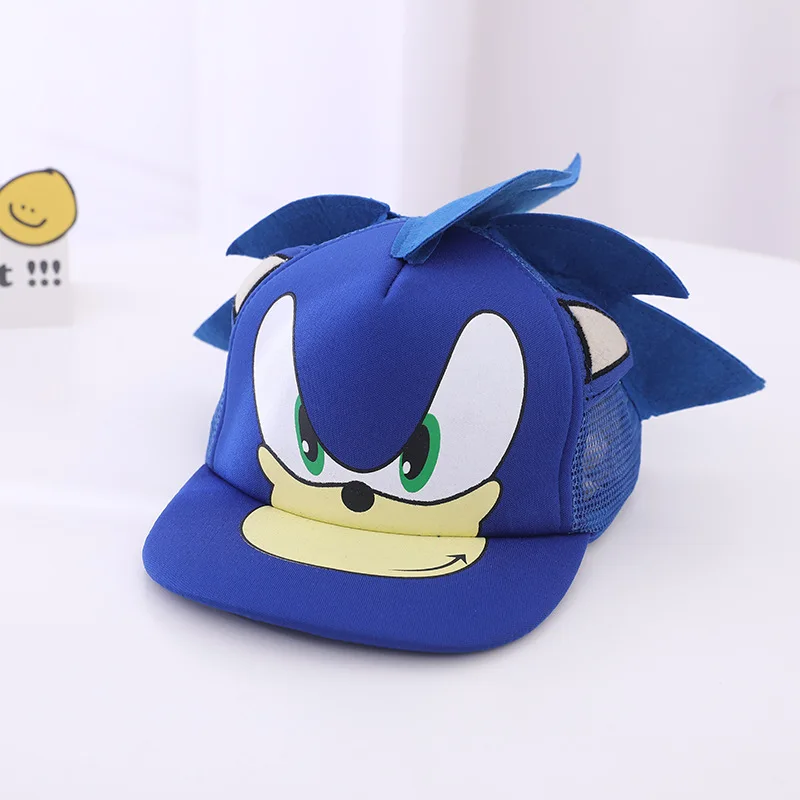 

Sonics Baseball Caps Summer Cartoon Cosplay Children's Hats Anime Adjustable Outdoor Hip-Hop Sun Hat Gifts