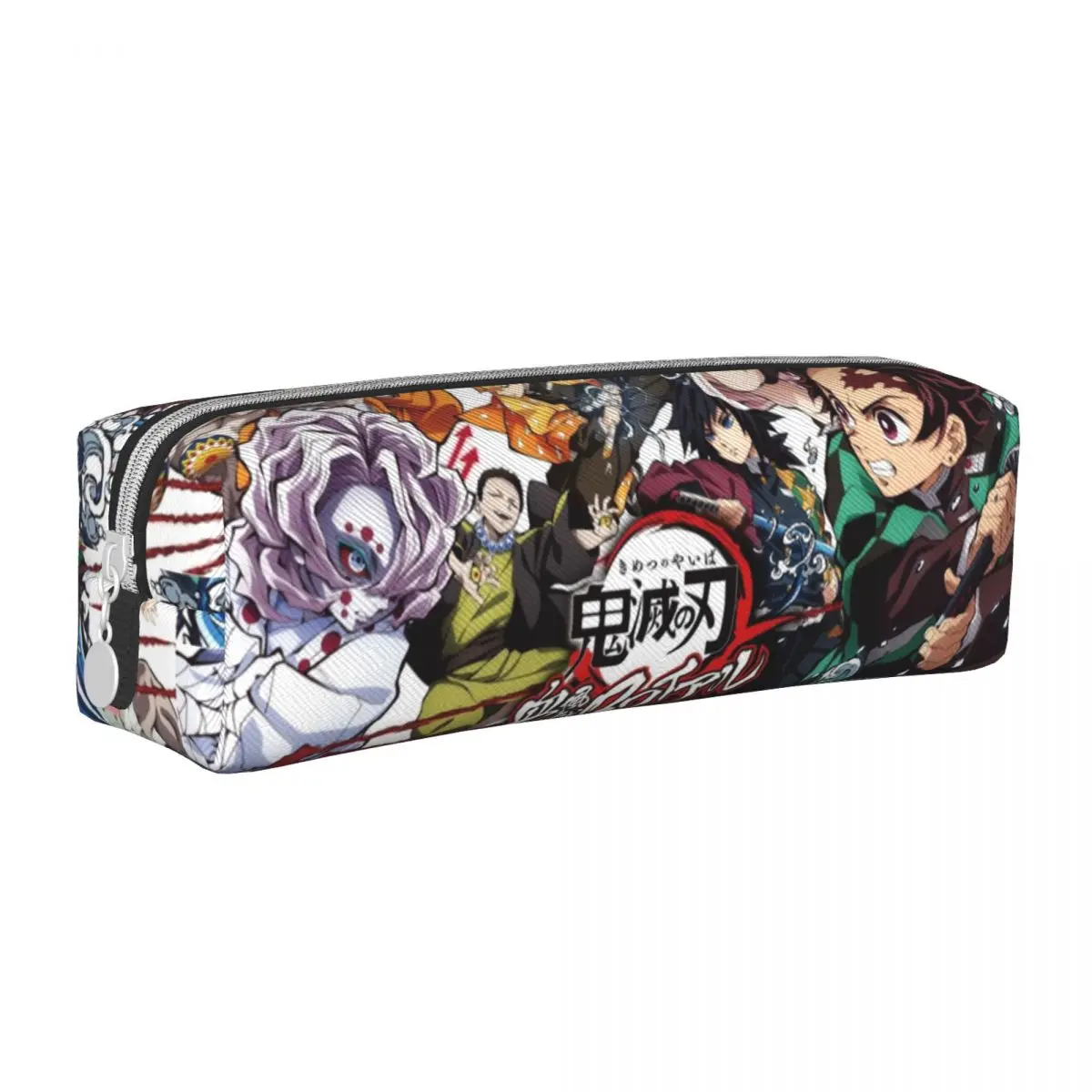 demonio slayer kamado tanjirou lapis case lovely pen bolsa lapis zenitsu para meninos e meninas grande material escolar papelaria zipper 01