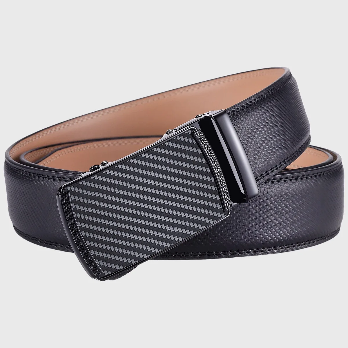 A fashionable belt for business men, paired with jeans or suit pants, suitable for daily commuting, both beautiful and practical