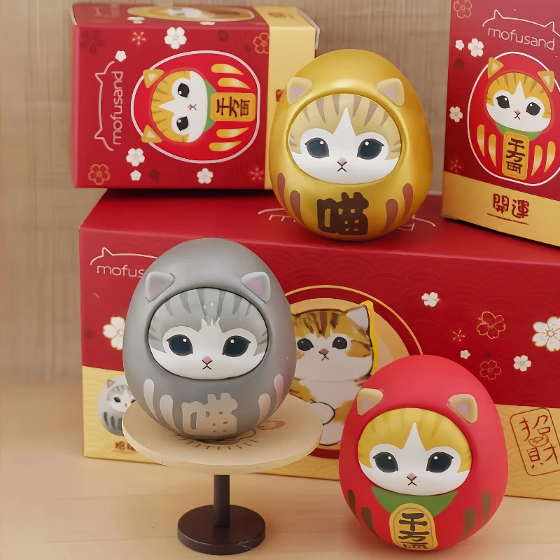 

Mofusand Lucky Cat Handmade Lucky Wealth Unstoppable Blind Box Fried Shrimp Cat Figurine Home Decor Model Ornament Birthday Gift