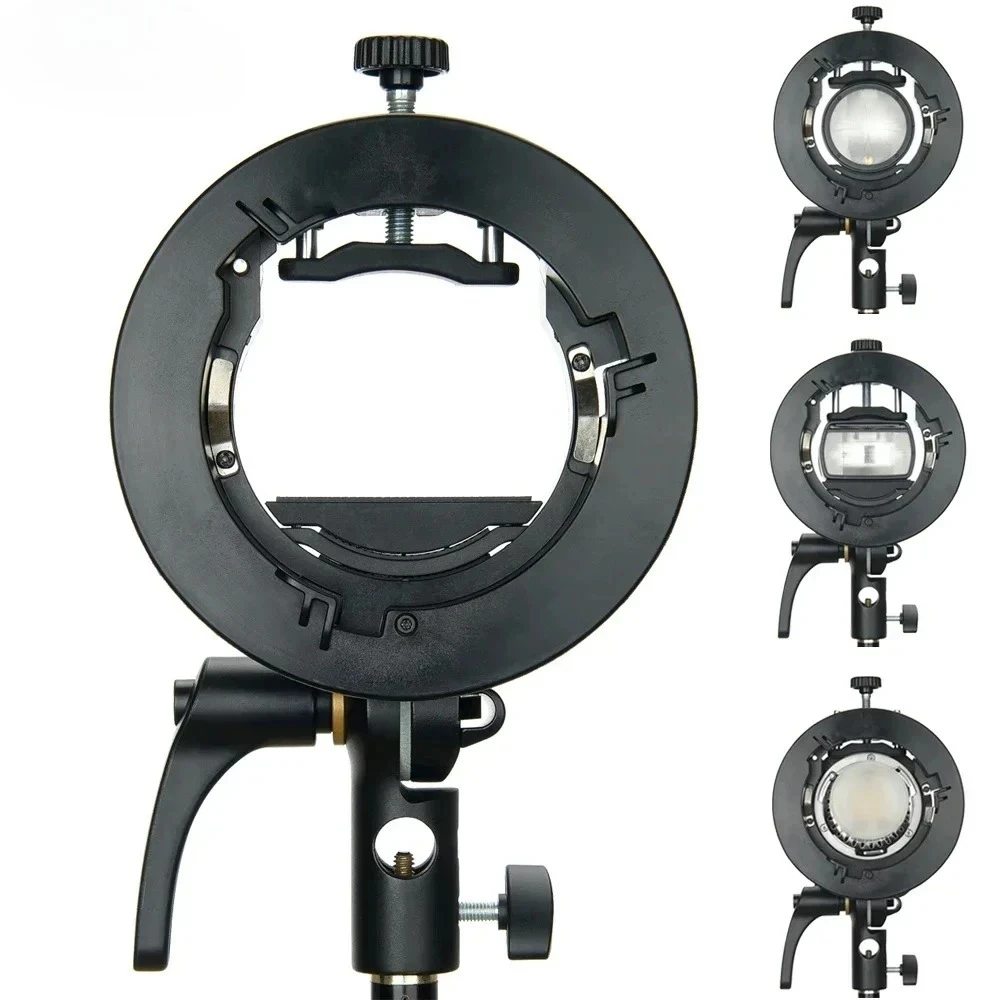 

S2 Bowens Mount Flash S-type Holder Bracket for Godox V1 V860II V860III AD200 AD300PRO AD400PRO Speedlite Flash Snoot Softbox