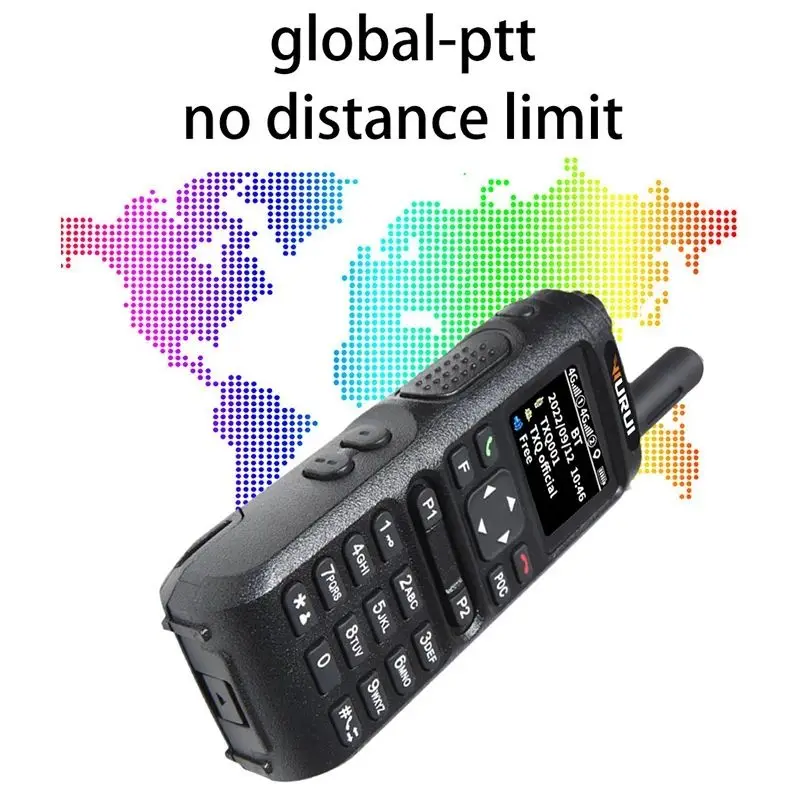 Wurui global-ptt N98 4g walkie talkie poc zello radios ham long range Amateur professional mobile phones Car police two-way